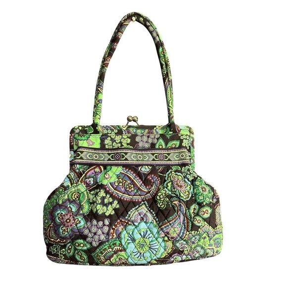 Vera Bradley Handbags - Vera Bradley Blue Rhapsody Kiss Lock Shoulder Bag